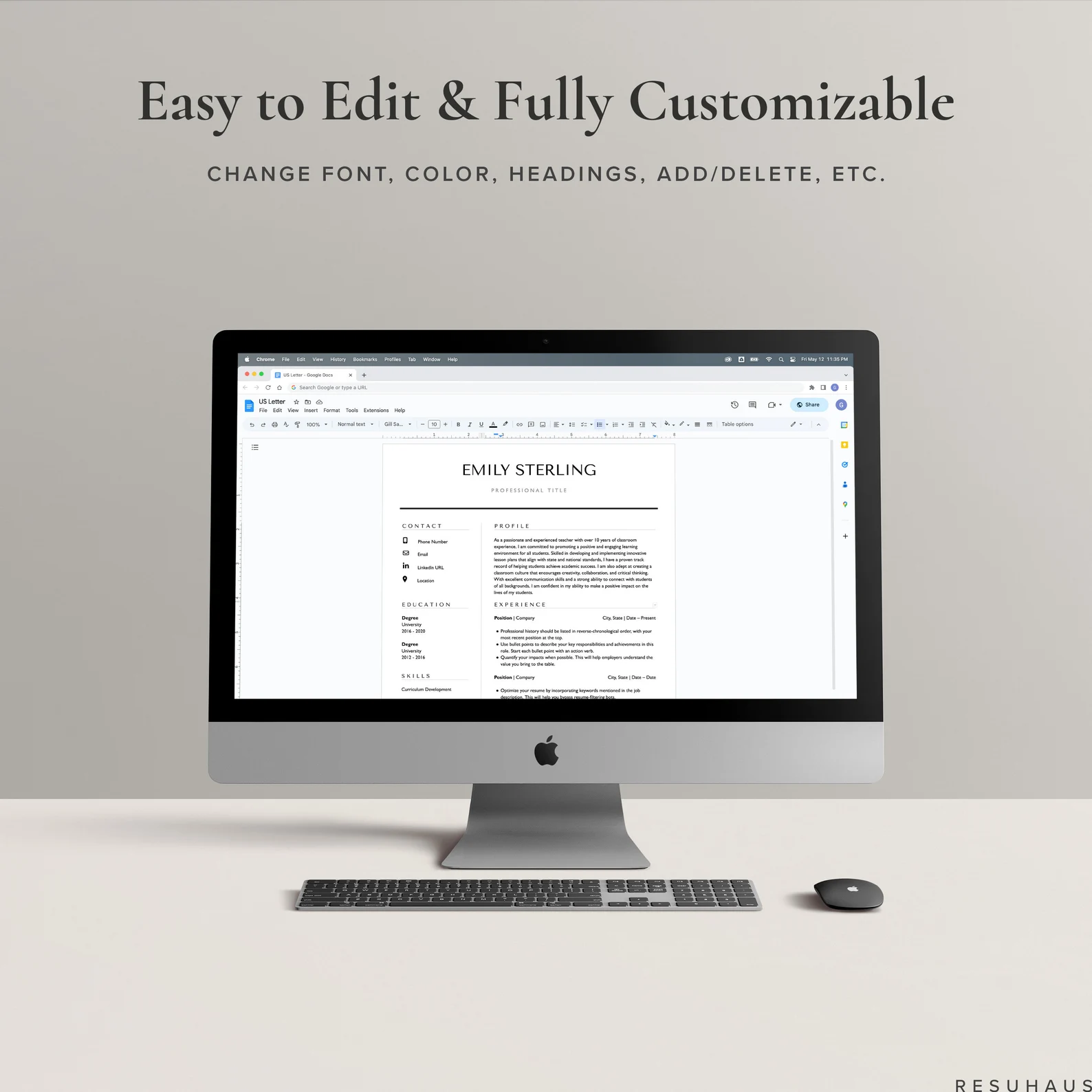 Harvard ATS Resume - View 5